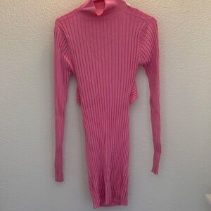Lioness Vibrant Pink Long Sleeve Dress
